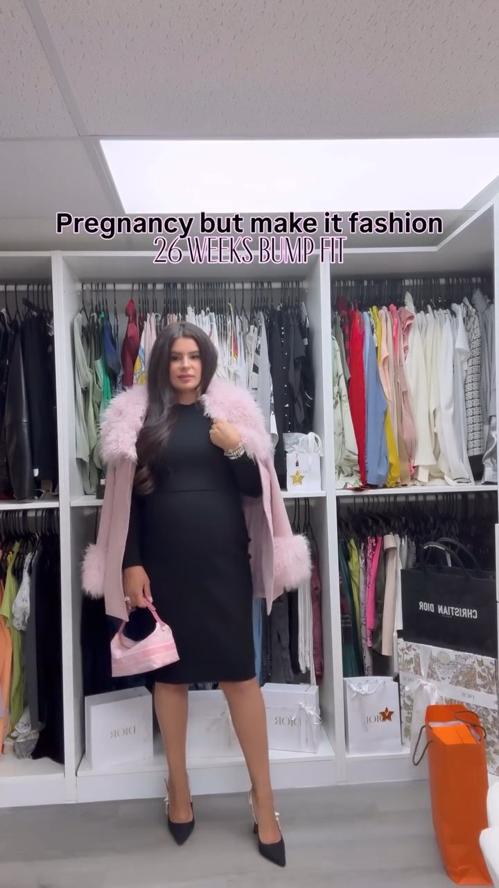 Ribbed midi dress styled with soft pink layers and  classic Dior slingbacks.
Feminine, chic, and effortless ✨ - some items are sold out add alternatives 🤍

#LTKgrwm #LTKBump #LTKootd