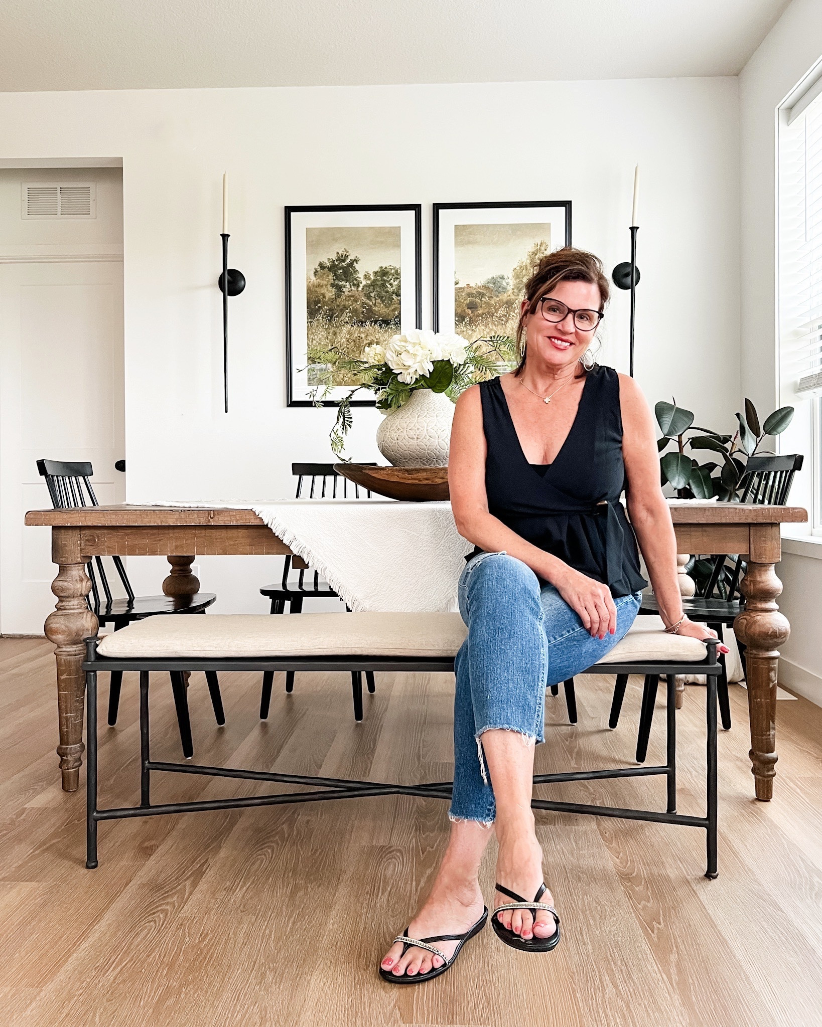 
Have you considered using a bench instead of chairs on one side of your table?

I am loving my Percy Bench from @ballarddesigns!

It’s a solid iron bench in a pretty charcoal finish with a removable natural linen cushion seat. This is a beautiful, high quality bench that would work in so many places in a home — dining room, foyer, bedroom, bathroom.

#sponsored
#myballardstyle
#ballarddesigns

#LTKstyletip #LTKhome #LTKFind