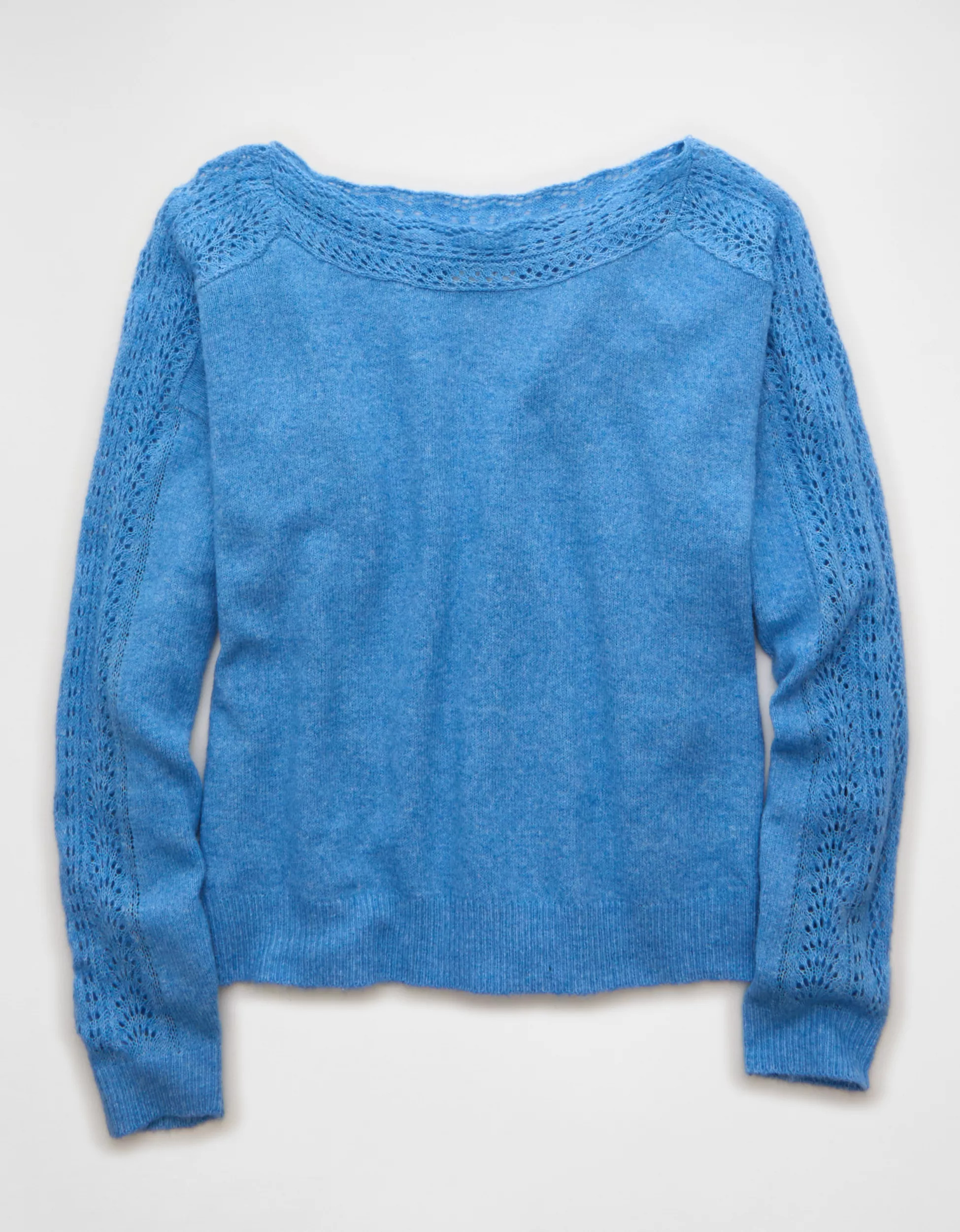 AE Whoa So Soft Lace Sweater | American Eagle Outfitters (US & CA)