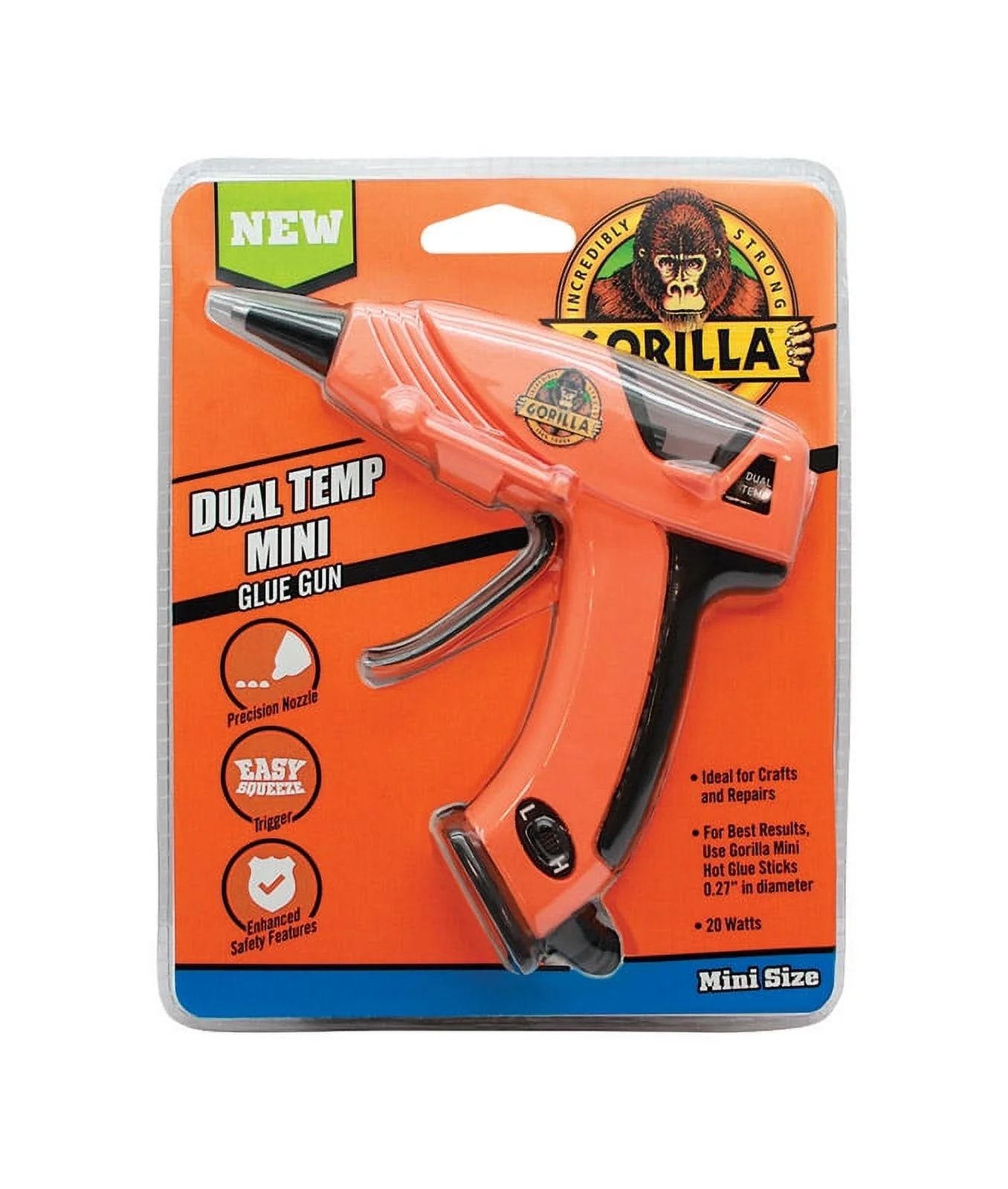 Gorilla Glue Mini Hot Glue Gun, 1 Each, Orange - Walmart.com | Walmart (US)
