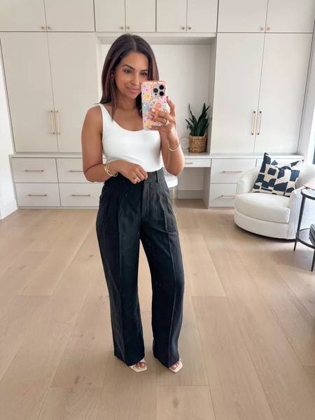 Loving this outfit combo from Aritzia. On sale now for their big annual Summer Sale! Wearing size XS in the pants and S in the top.

#LTKSummerSales #LTKStyleTip #LTKSaleAlert