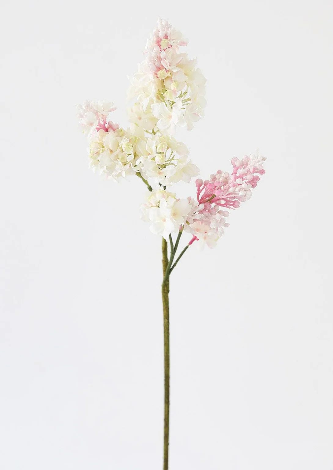 Pink Cream Artificial Lilac Flower - 25" | Afloral (US)