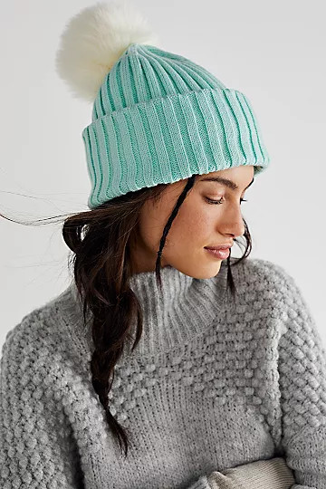 Vortex Rib Pom Beanie | Free People (Global - UK&FR Excluded)