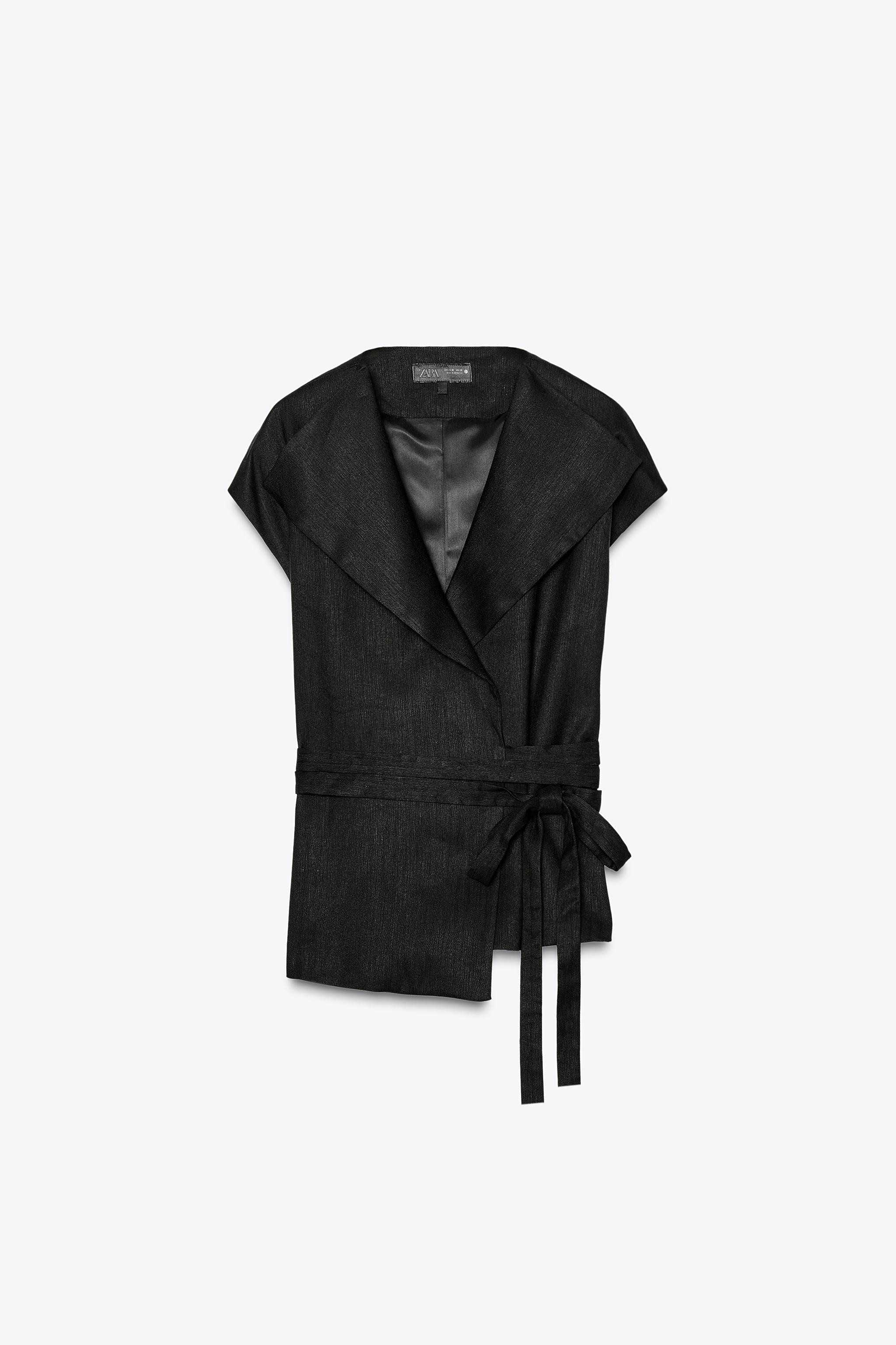 ZW COLLECTION LINEN BLEND WAISTCOAT | Zara UK