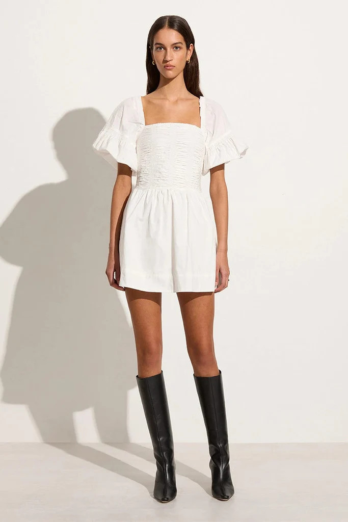 Belladonna Mini Dress White | Faithfull (AU)