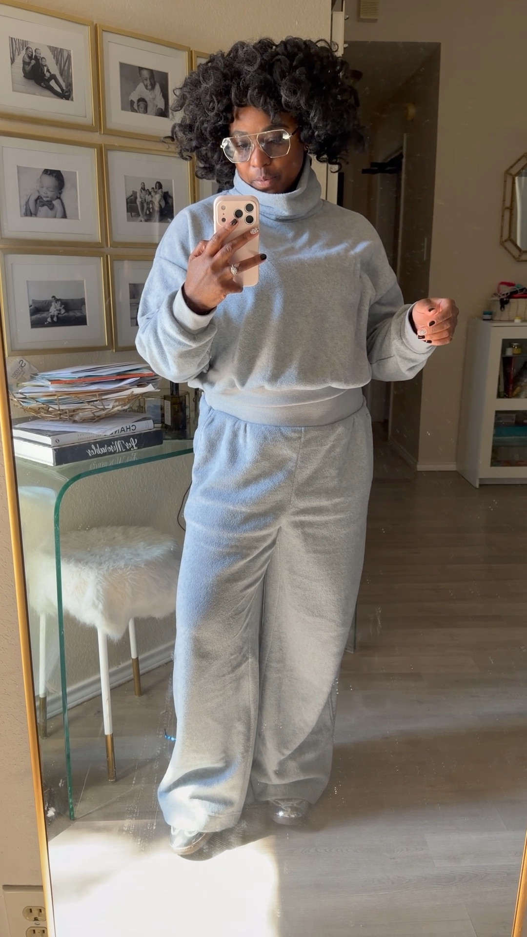 Old Navy fleece for the win! 

Should’ve downsized in the pants but  all is well! 

#LTKTravel #LTKSeasonal #LTKCyberWeek