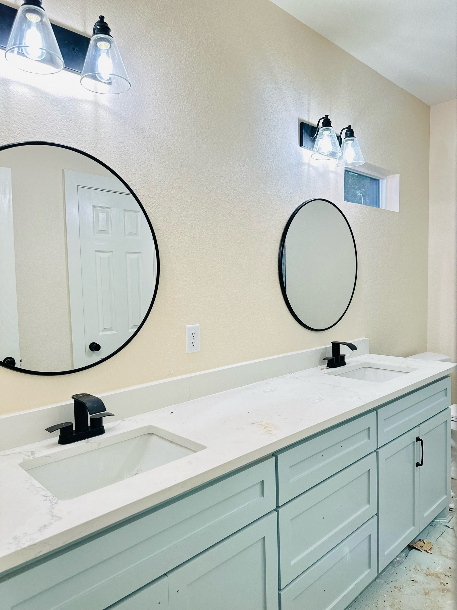 Cottage Coastal Farmhouse EnSuite bathroom Matte Black fixtures, lighting, faucets, handle pulls, and mirrors are all on Cyber Monday sale! All are under $100!!

#LTKhome #LTKfindsunder100 #LTKCyberWeek