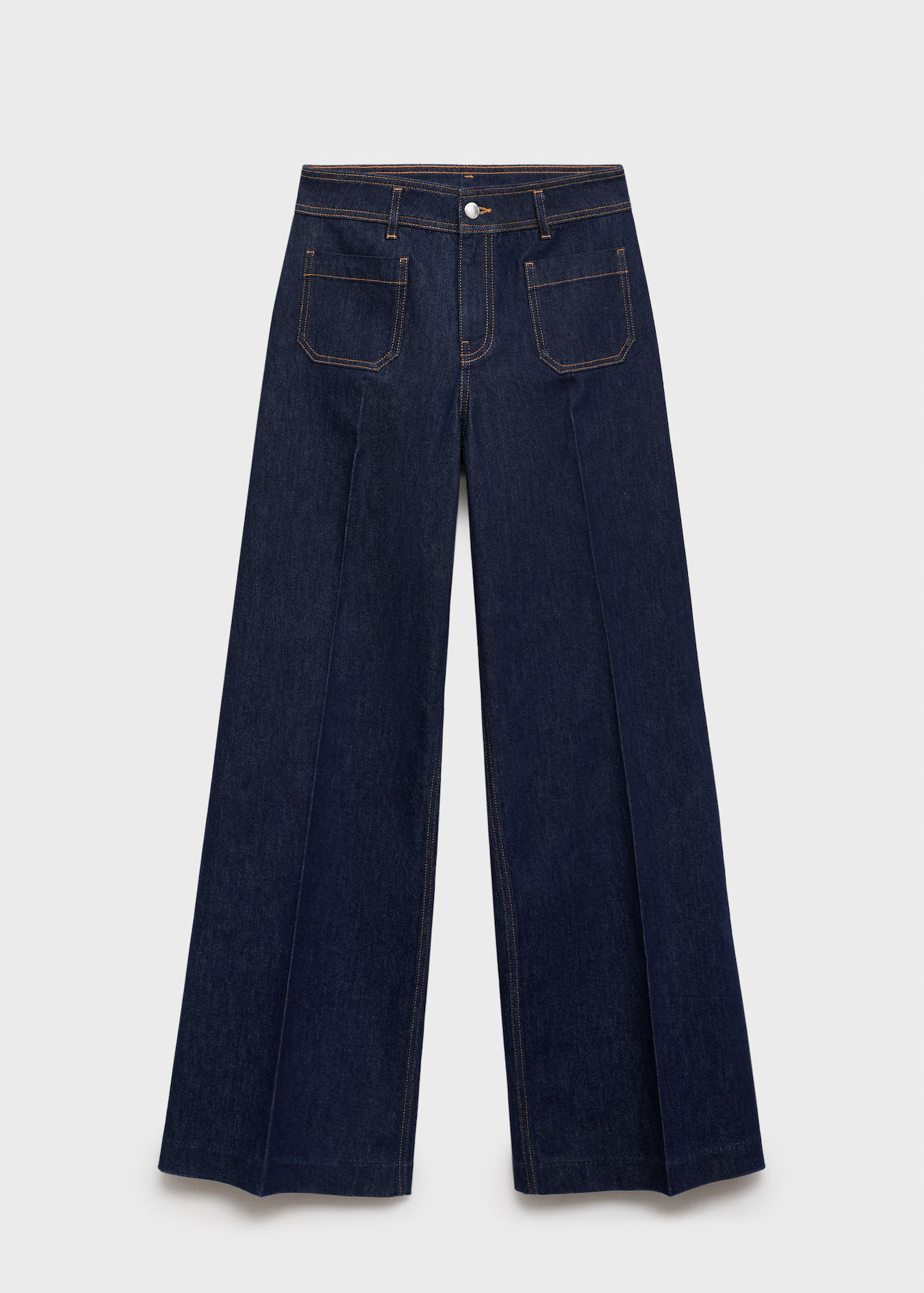Wideleg jeans with pockets rinse wash - Women | MANGO USA | Mango (US/MX/AU)