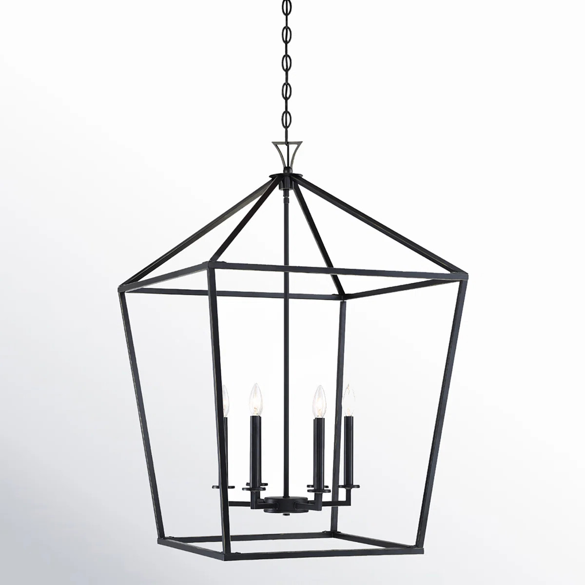 Hastings 6 - Light Lantern Geometric Chandelier | Wayfair North America