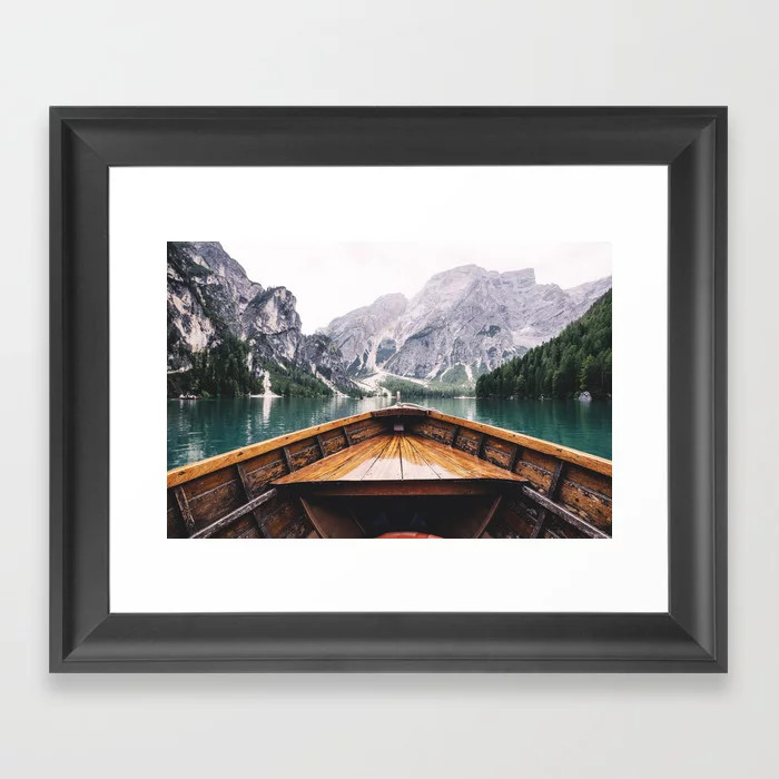 Mountain Lake Framed Art Print | Society6