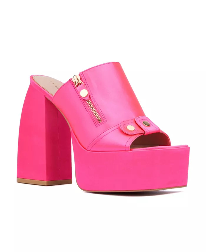 Women's Icelynn Platform Heel Slide Sandal - Wide Width | Macy's