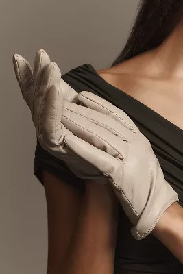 By Anthropologie Faux-Leather Short Gloves | Anthropologie (US)