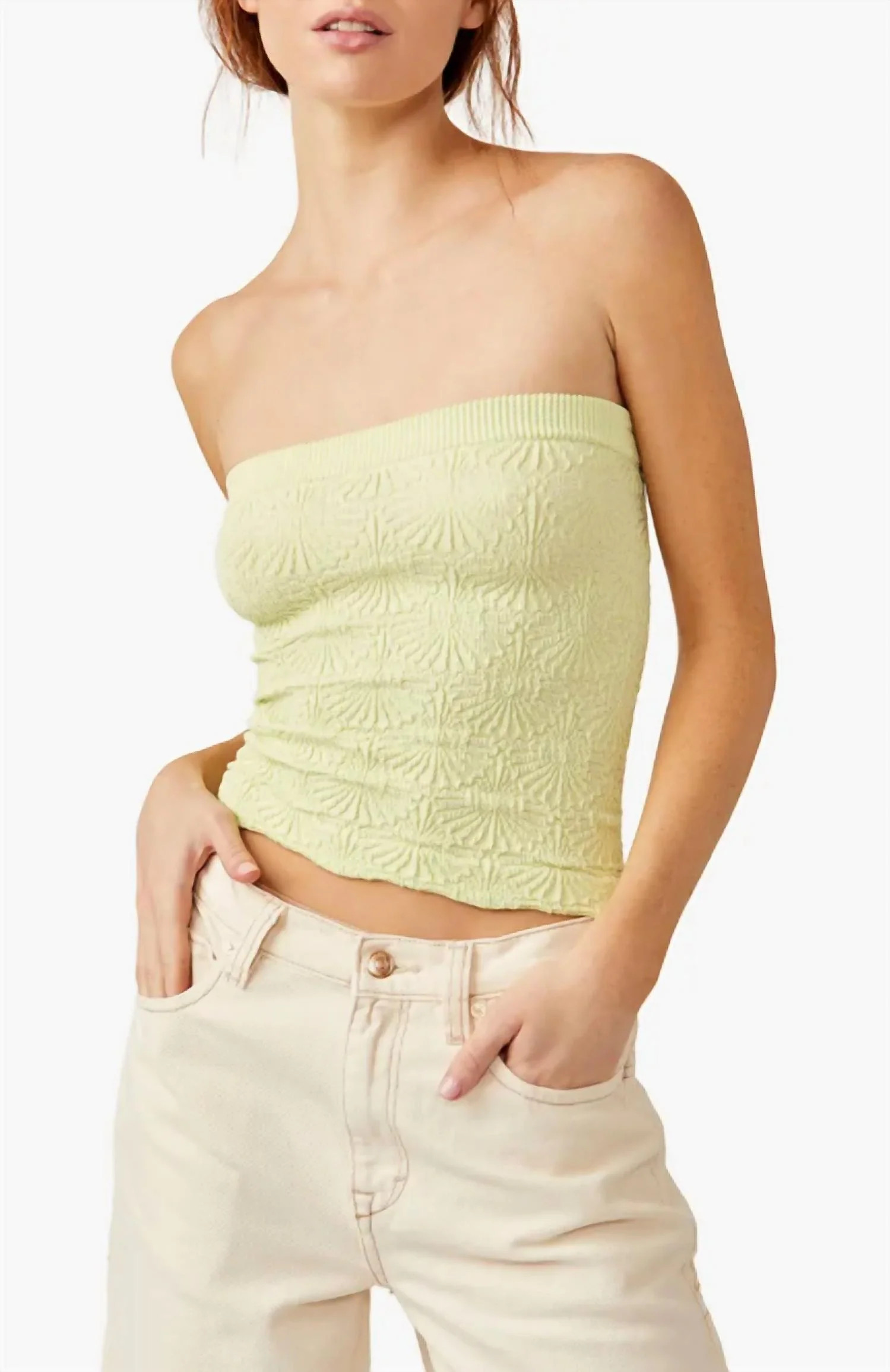 Love Letter Tube Top In Shadow Lime | Shop Simon