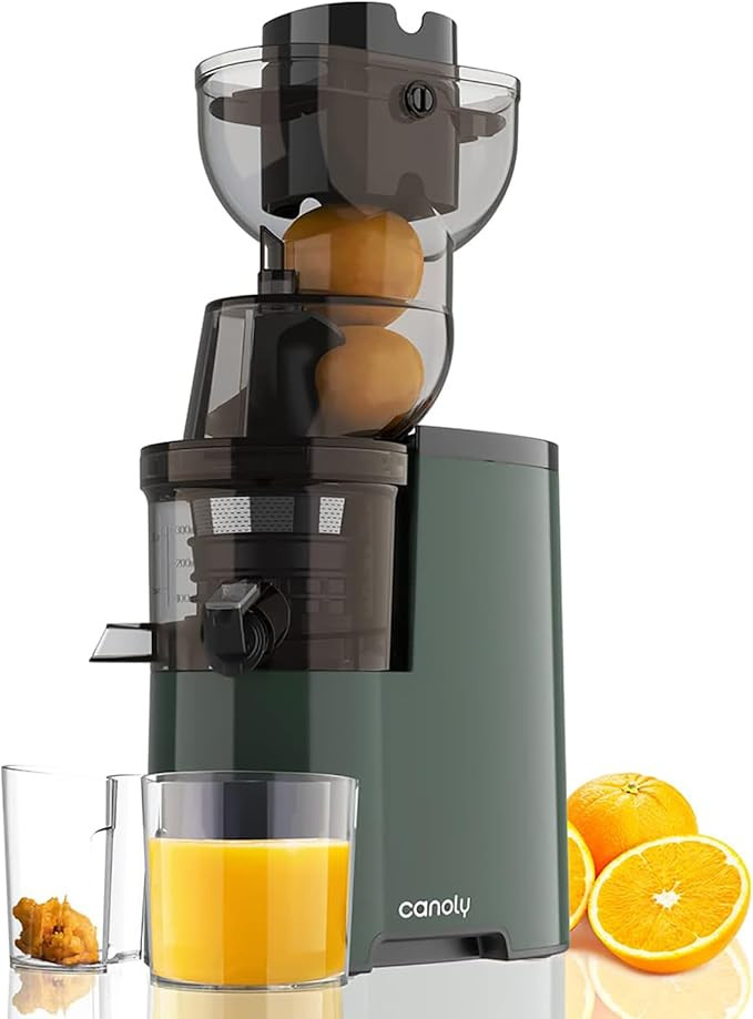 Masticating Juicer Machines, 3.5-inch (88mm) Slow Cold Press Juicer with Large Feed Chute, Electr... | Amazon (US)