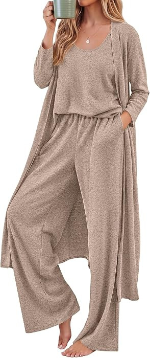 KIRUNDO 3 Piece Lounge Sets for Women Airport Travel Outfit | Amazon (US)