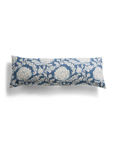 Made In Usa 14x36 Artichoke Printed Corded Oversized Lumbar Pillow | TJ Maxx