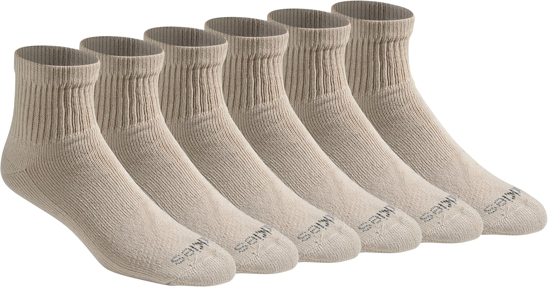 Dickies Men's Dri-tech Moisture Control Quarter Socks (6, 12, 18 Pairs) | Amazon (US)