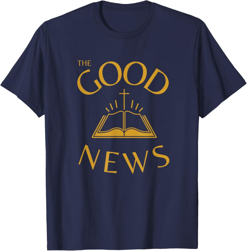 The Good News, Bible Reading, Christian Devotional T-Shirt | Amazon (US)