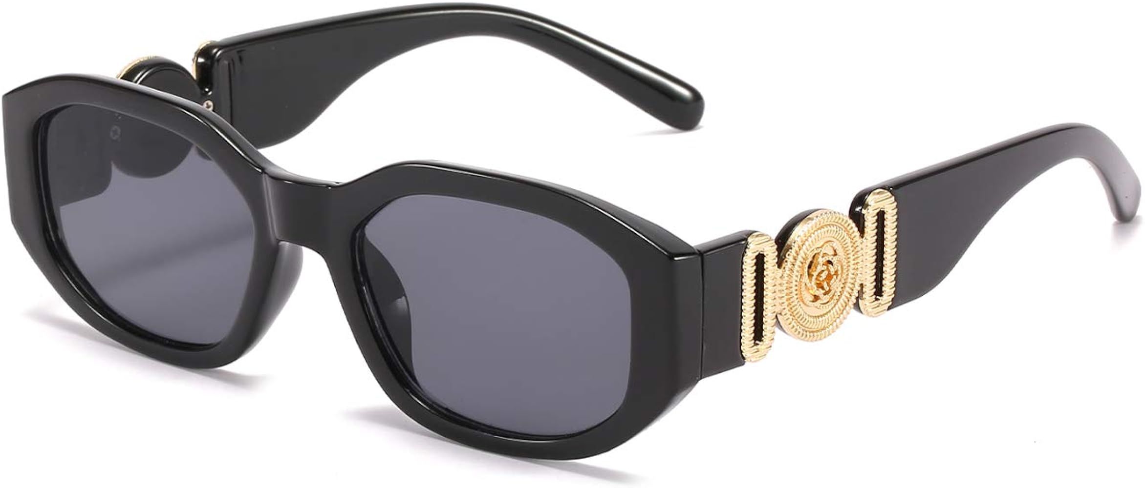 BUTABY Rectangle Sunglasses for Women Retro Driving Glasses 90’s Vintage Fashion Irregular Frame UV4 | Amazon (US)
