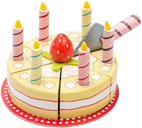 Le Toy Van - Honeybake Childrens Wooden Vanilla Birthday Cake Play Food Pretend Toy | Perfect For... | Amazon (US)