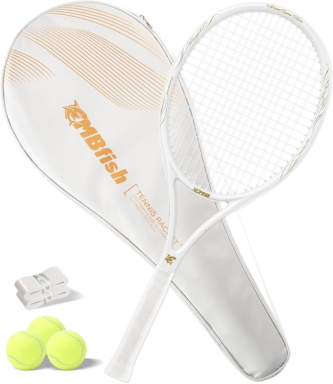 Tennis Racket - Super Value Set with Pre-Strung, Comfortable Handle, 27'' Tennis Racquet for Adul... | Amazon (US)