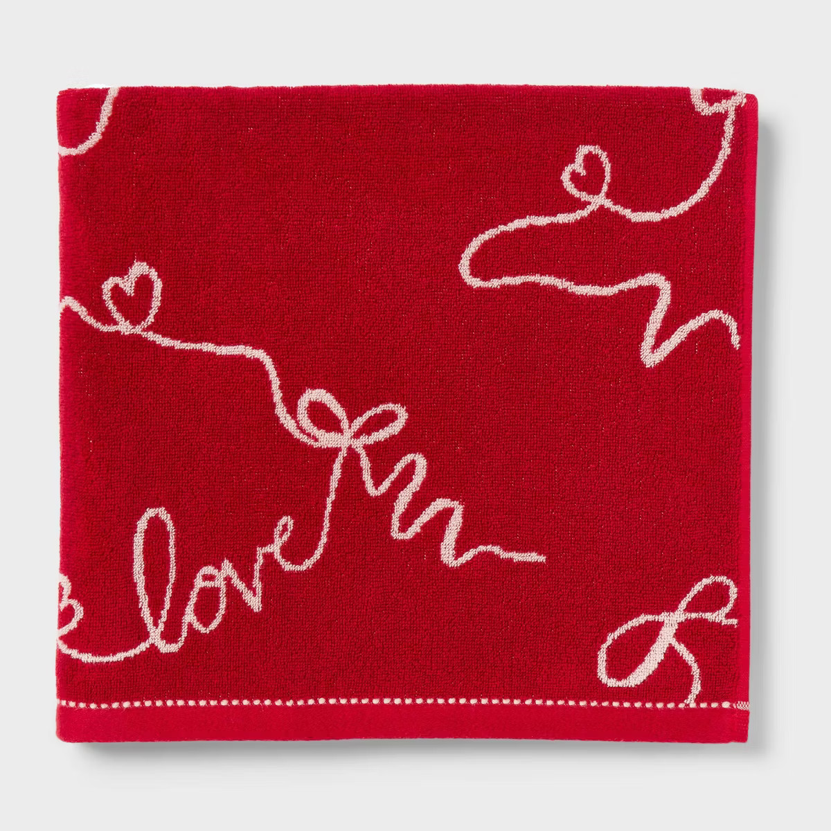 Valentine's Day 'Love' Ribbon Bath Towel - Threshold™ | Target