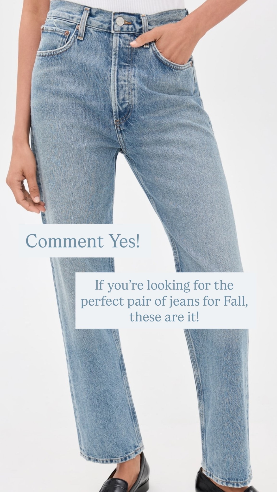 If you’re looking for the perfect pair of jeans for Fall, these are it!  Comment Yes!