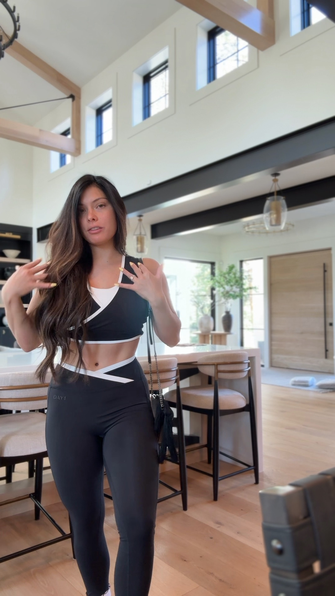 The best part this outfit comes in different colors!!!! I am wearing a medium for the top and a small for the bottoms. Then swimsuits will be on sale starting tomorrow! 6.14-17. @day1fit