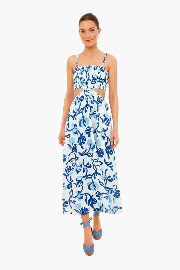 Ensola Floral Print Tayari Midi Dress | Tuckernuck (US)