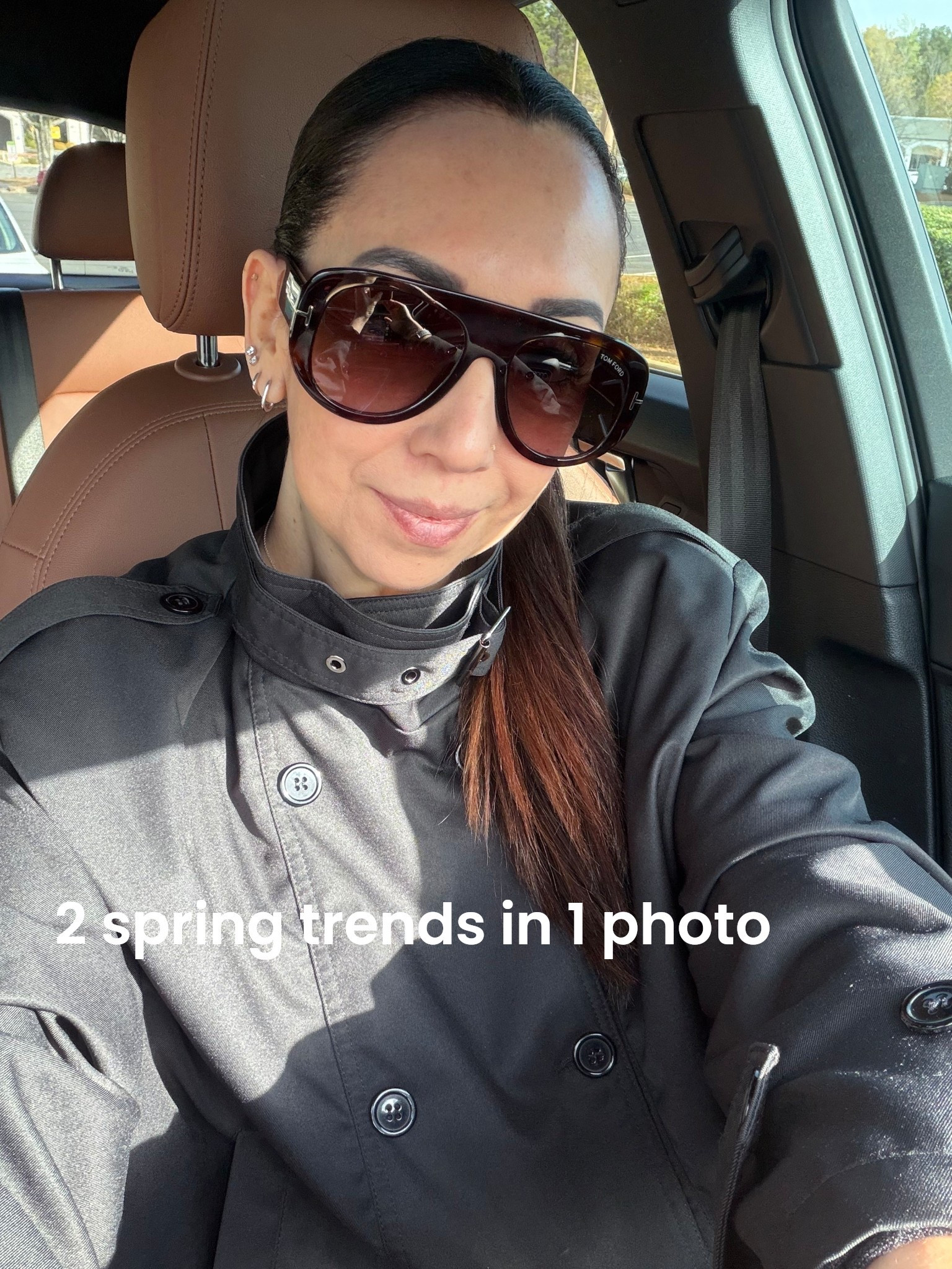 Oversized sunnies and Chimney collar jacket - 2 MEGA spring trends 

#LTKSeasonal #LTKootd #LTKdayinmylife