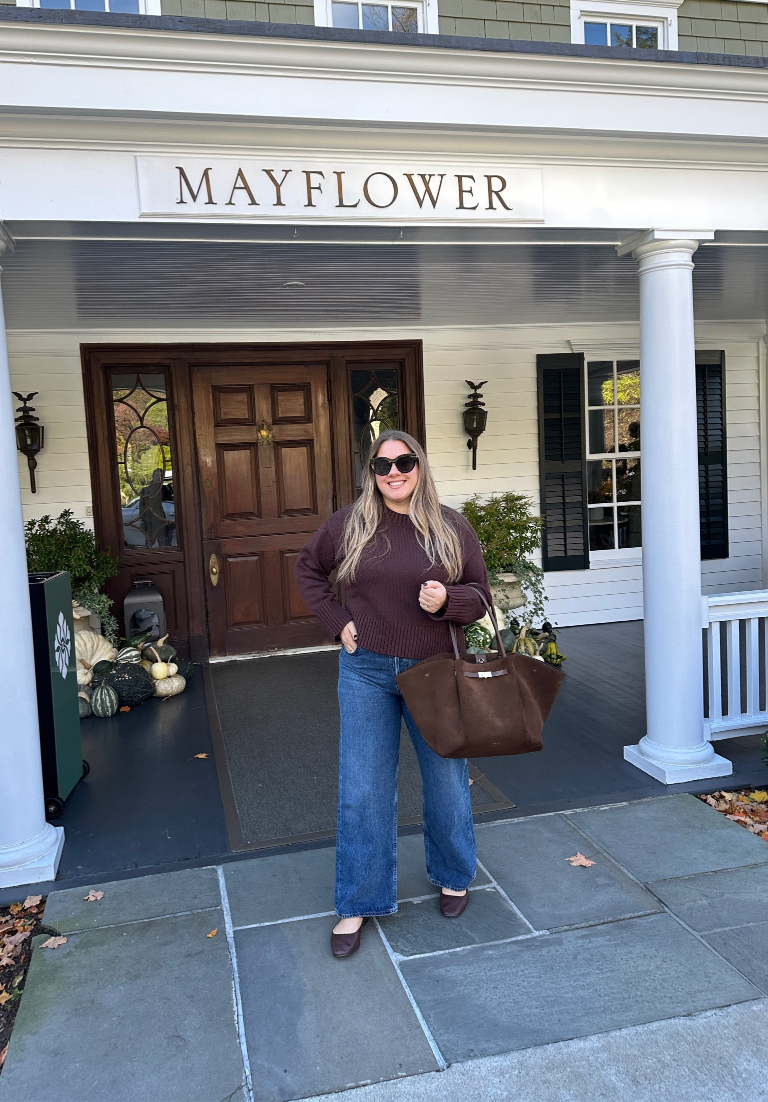 Hazel tide sweater- wearing the small here

Jeans- so comfy and supportive ( 100% cotton button fly) and perfect full length ( im 5’3) true to size

Shoes- no break in time/ soft leather. I sized down 1/2 size after reading reviews. I also have wide feet snd sizing down works! 

#LTKSeasonal #LTKxMadewell #LTKMidsize