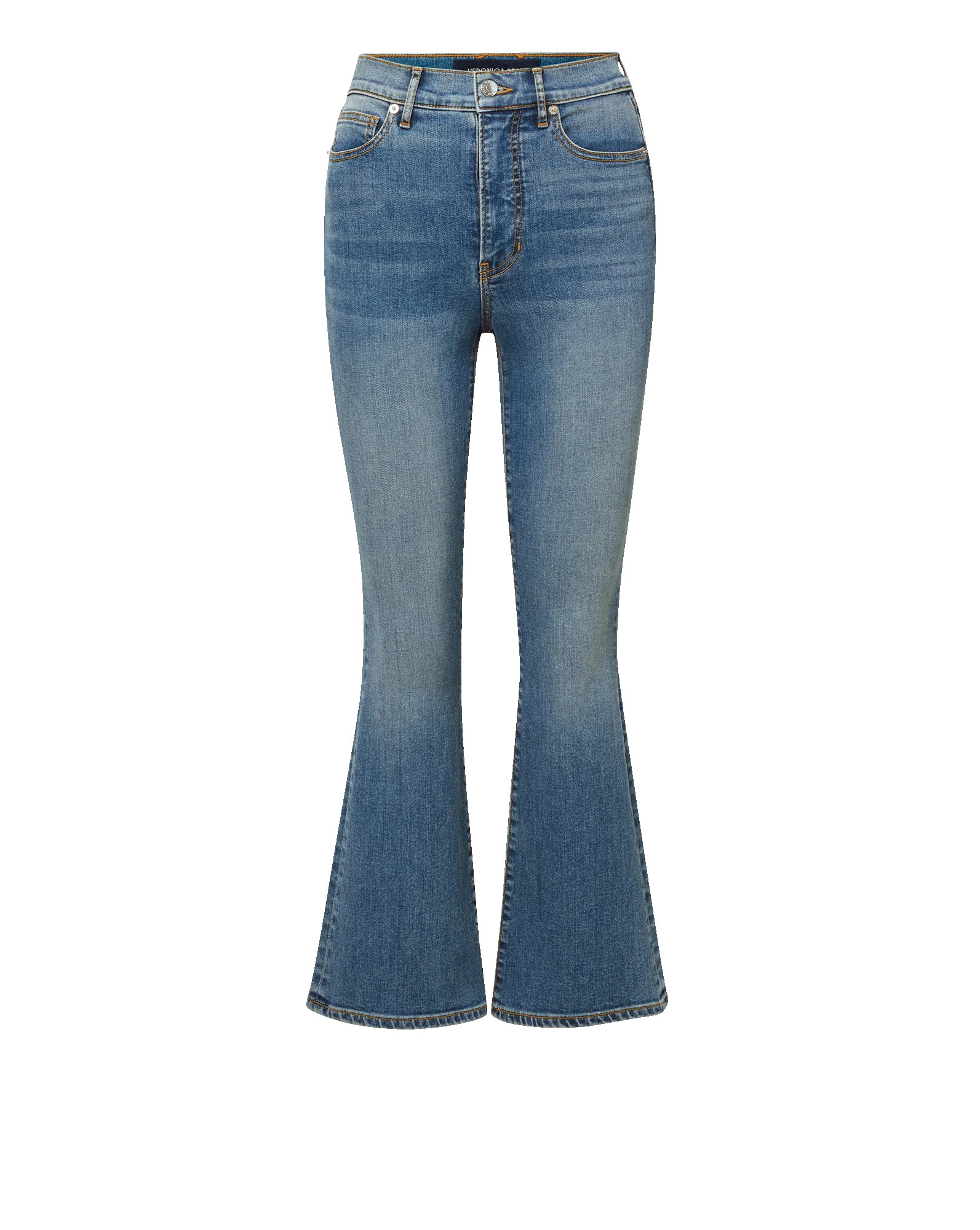 Carson Kick-Flare Jean in French Kiss Blue Stretch Denim | Veronica Beard | Veronica Beard