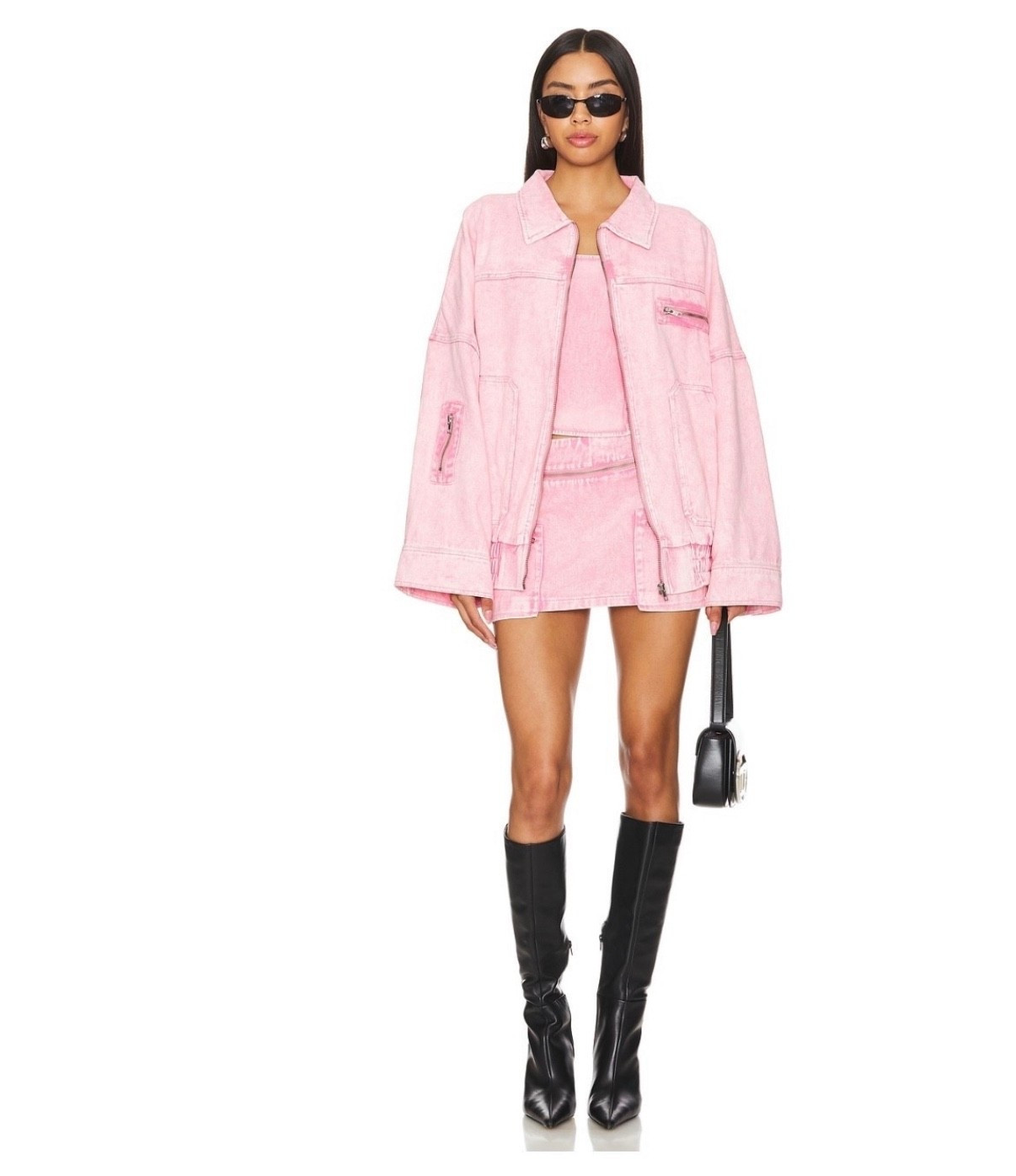 Revolve favorites. Pink denim jacket 