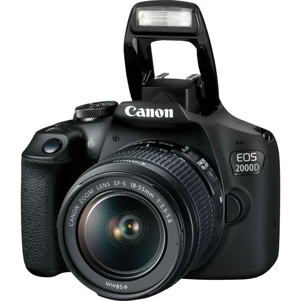 Canon EOS 2000D (Rebel T7) DSLR Camera with EF-S 18-55mm f/3.5-5.6 Lens & Deluxe Accessory Bundle... | Walmart (US)