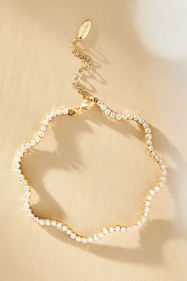 Wavy Tennis Bracelet | Anthropologie (US)