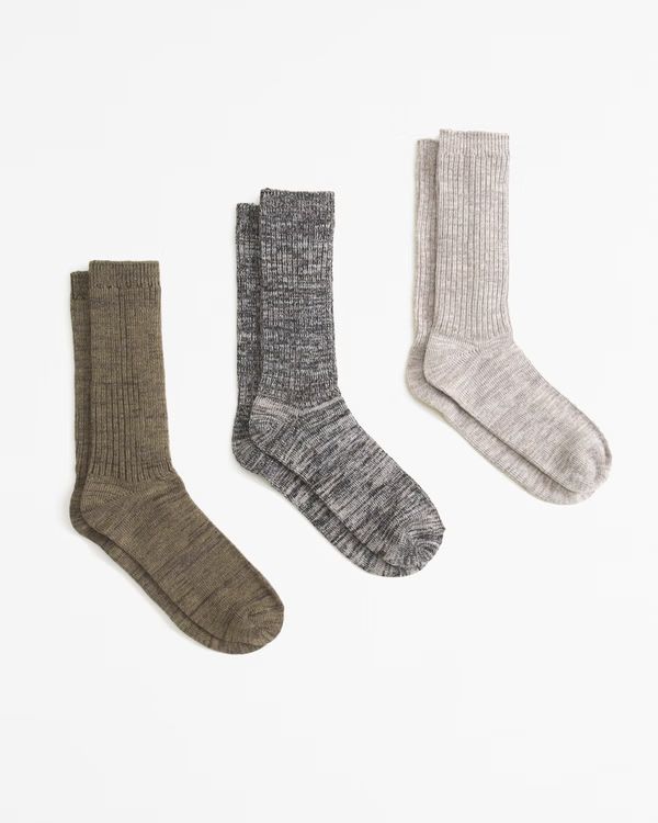 3-Pack Mule Socks | Abercrombie & Fitch (US)