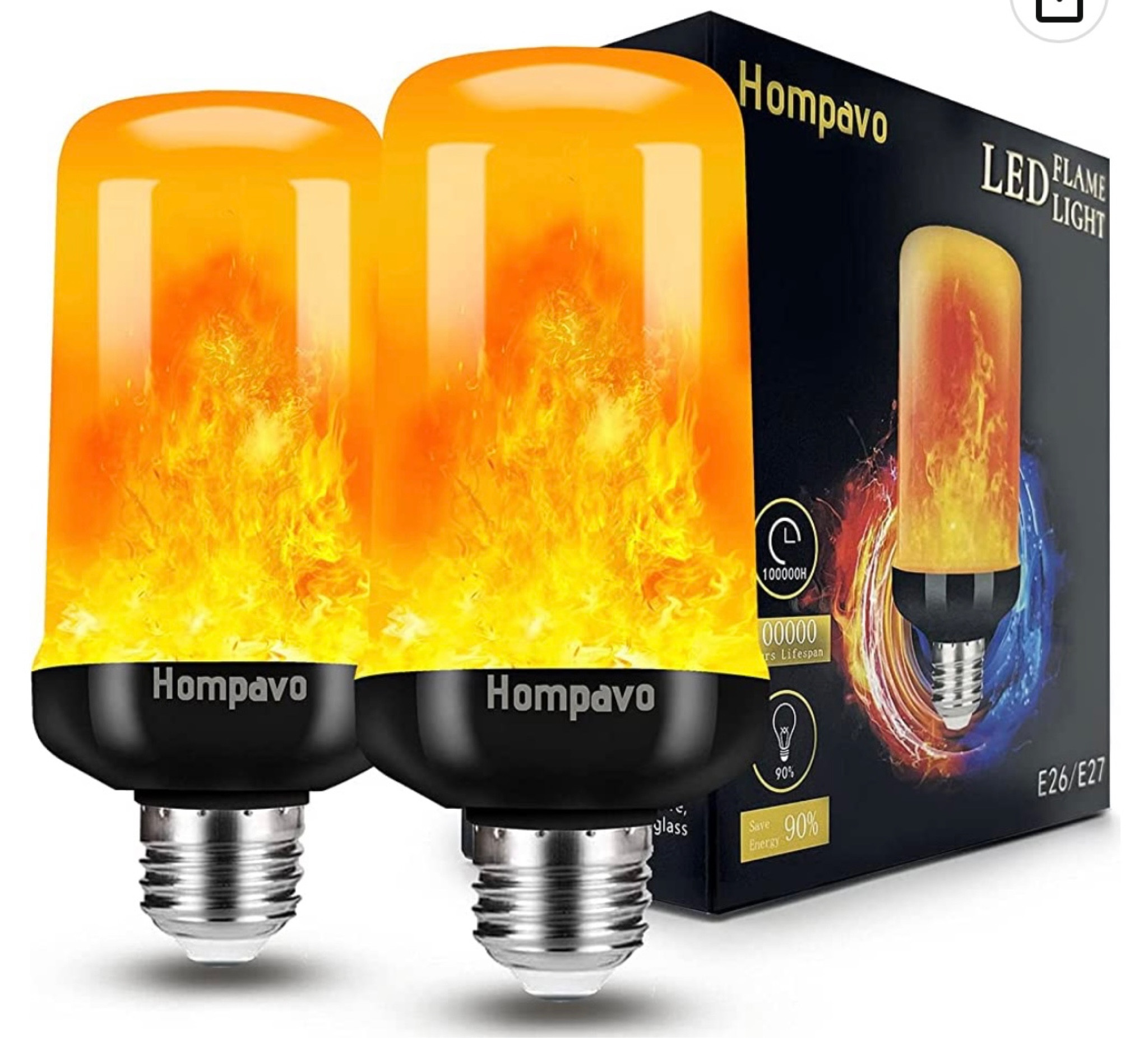 Faux fire light bulb link