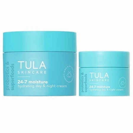 TULA Skin Care 24-7 Moisture Hydrating Day & Night Cream, Full and Travel Size Duo, Set of 2 | Walmart (US)