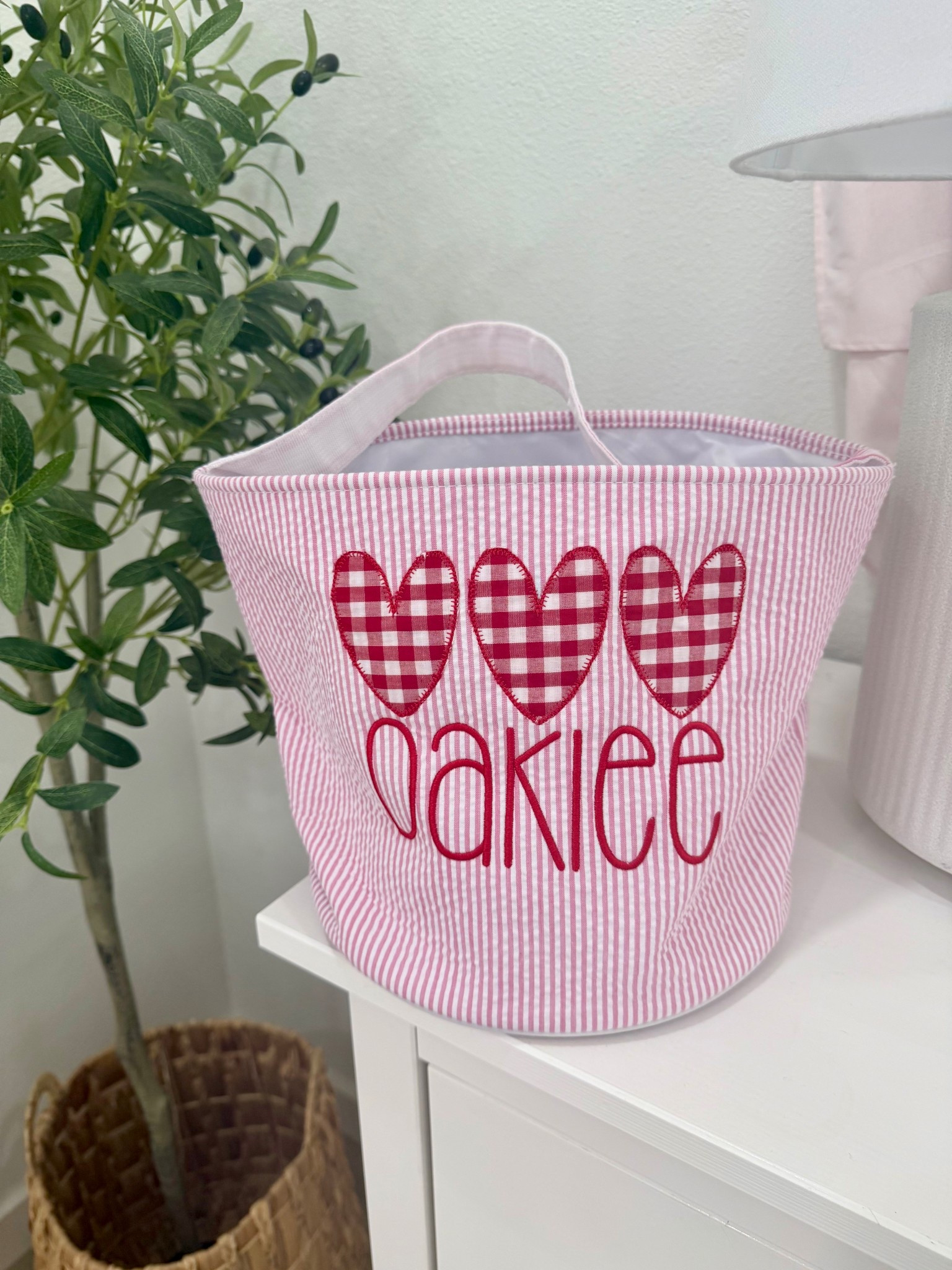 Oaklee (and ordered Scottie’s) Valentine’s Day baskets! 