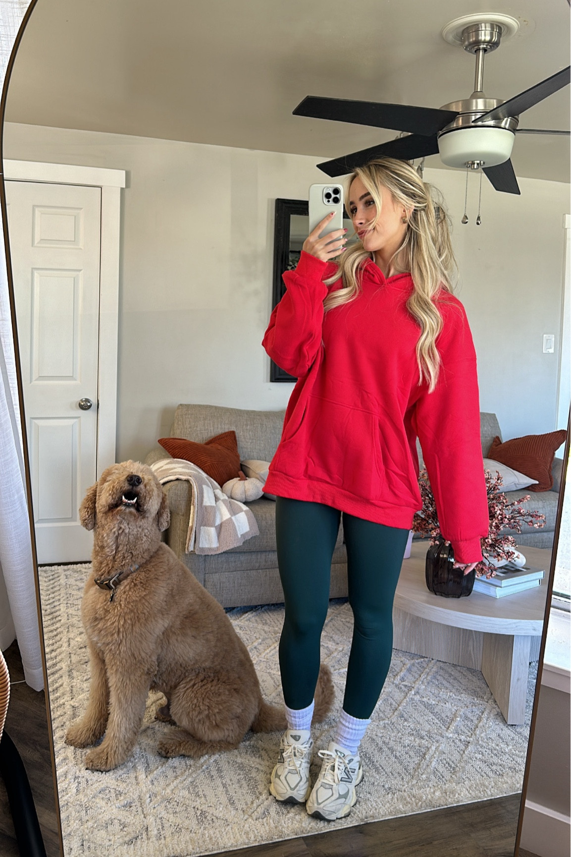 Cozy oversized hoodie! Ordered a size L for an extra oversized fit 🥰 

#LTKFitness #LTKSeasonal #LTKFindsUnder50
