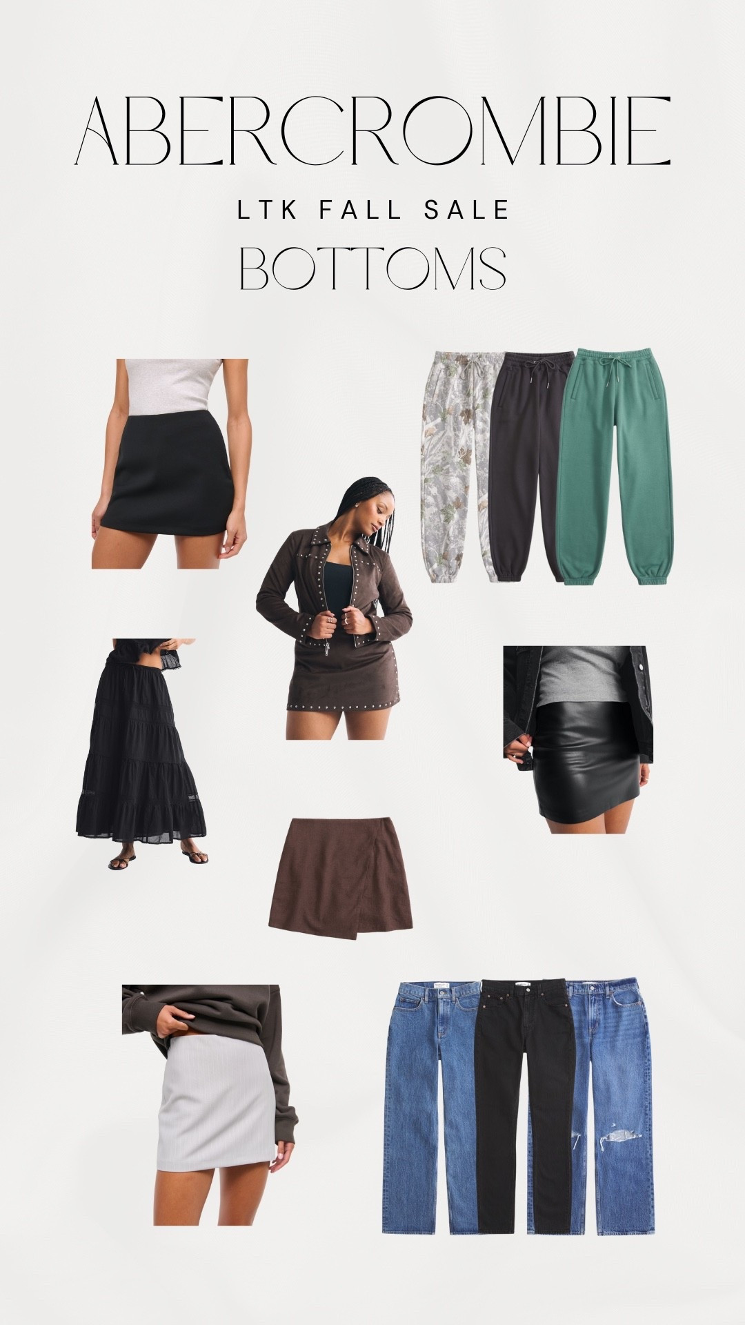 LTKs Fall Sale event is here! Sharing some of my favorite picks for jeans, skirts and bottoms from Abercrombie! Which one is your favorite?!

Abercrombie jeans, Abercrombie joggers, skirt, skort, fall skirt, suede

#LTKFallSale #LTKMidsize #LTKSaleAlert