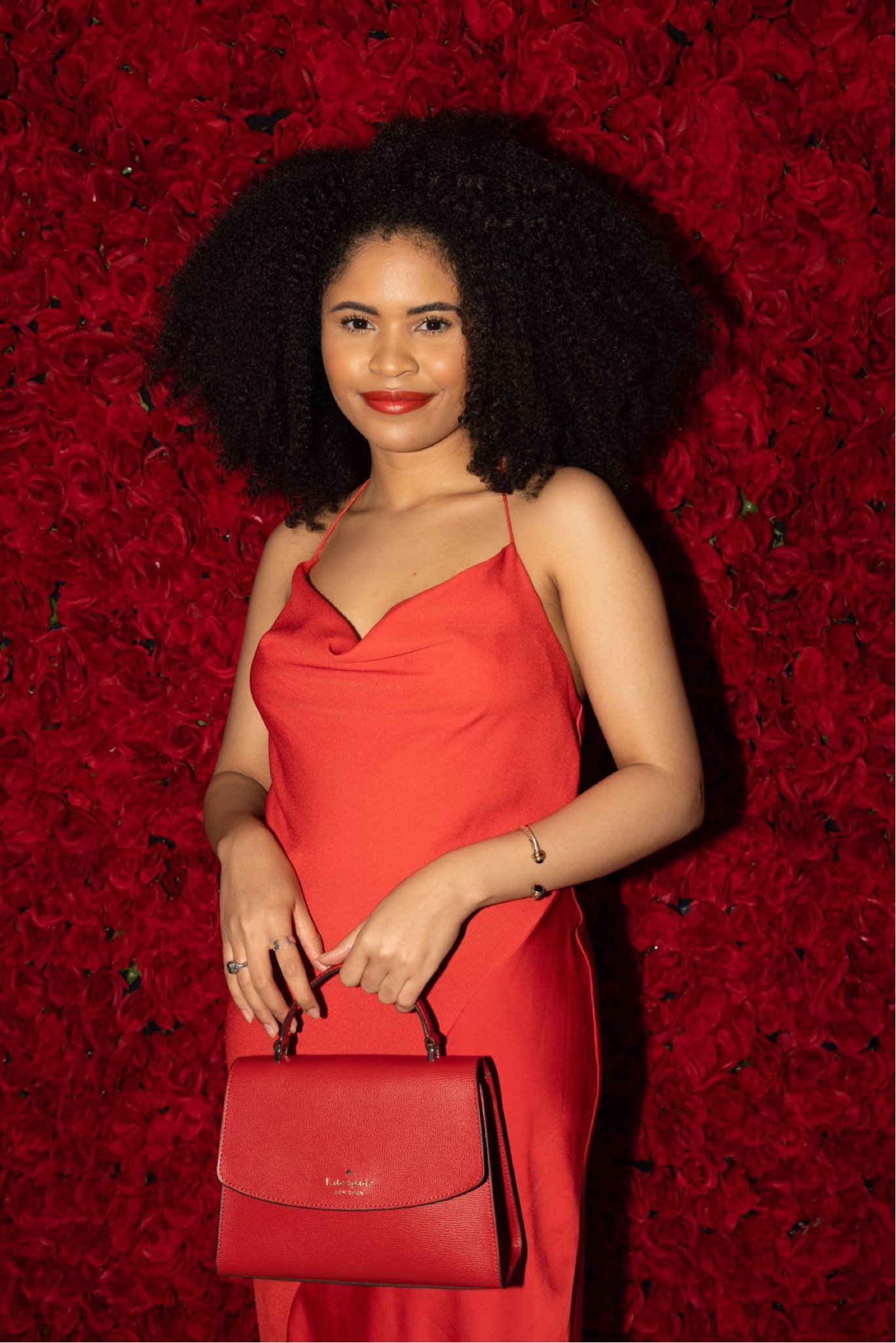 Red on Red with Cushnie x Target Limited Edition Collaboration from 2020 with Kate Spade Bag from 2020  Captured by Bonnie Gillis Photography for NYJL Savor the Spring. 

#LTKParties #LTKHoliday #LTKStyleTip
