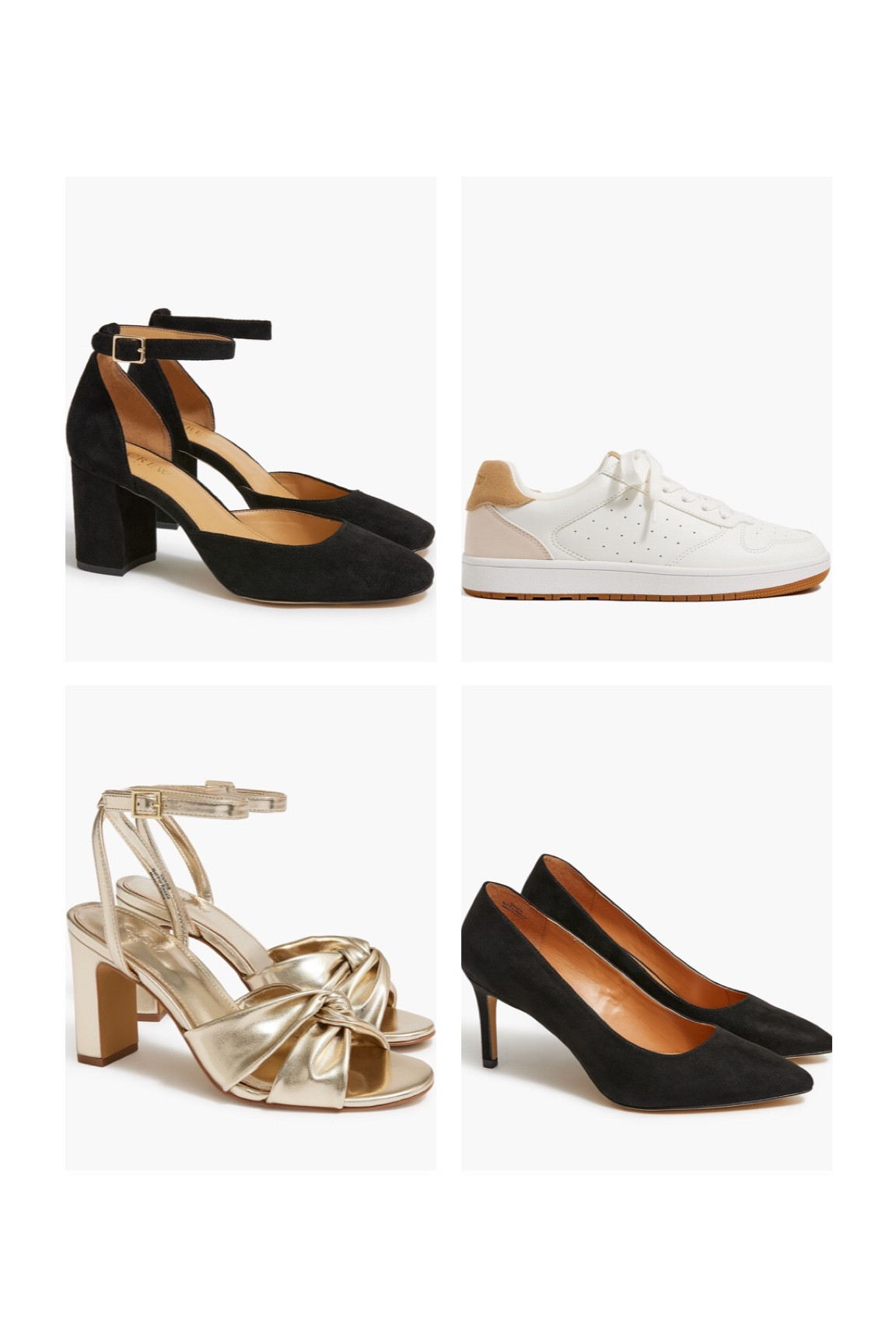 Basic shoe styles for fall outings
#jcrewfactory #blackheels
#velvetheels #metallicheels 
#elegantshows #dressheels 

#LTKunder100 #LTKSale #LTKSeasonal