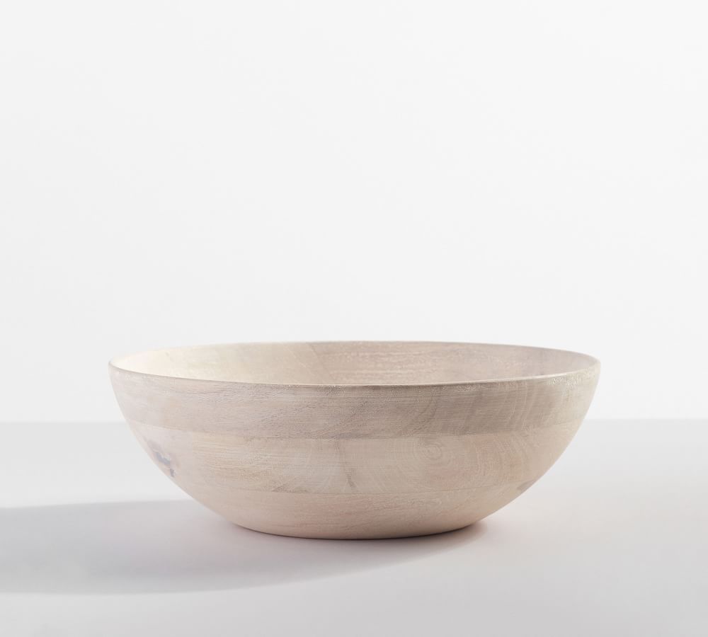 Chateau Handcrafted Acacia Wood Salad Bowls | Pottery Barn (US)