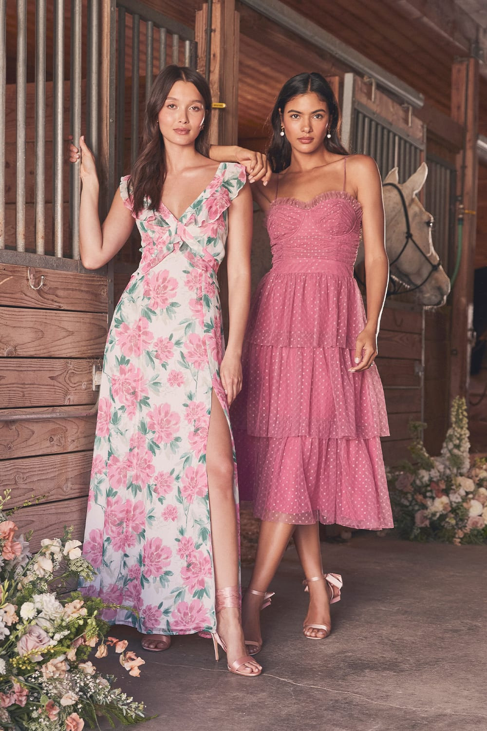 Sensational Spring White Floral Print Ruffled Maxi Dress | Lulus (US)