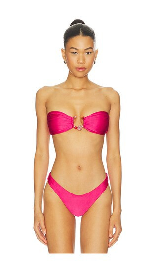 Baobab Nala Bikini Top in Fuchsia. - size S | Revolve Clothing (Global)