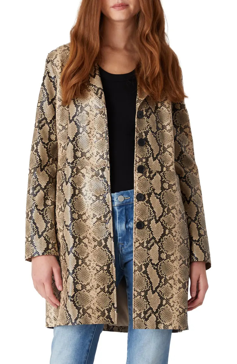 BLANKNYC Snake Print Faux Leather Jacket | Nordstrom | Nordstrom