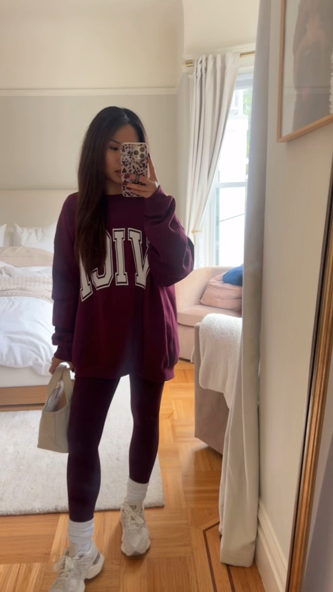 Comfy ootd

Sizing:
Sweatshirt - oversized fit, wearing M/L
Leggings - tts, 4 my color Garnet is old 
Sneakers - sized down 1/2 size 

#LTKActive #LTKPetite