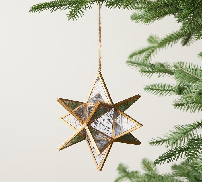 Handcrafted Mirrored Star Ornament - Set 3 | Pottery Barn (US)