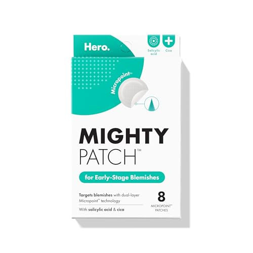 Mighty Patch Hero Cosmetics Micropoint Acne Pimple Patches, 8 Ct | Amazon (US)